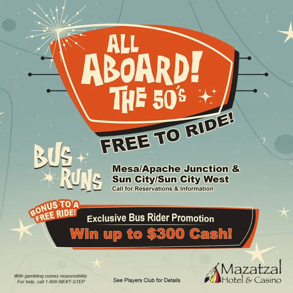 All aboard the 50s bus