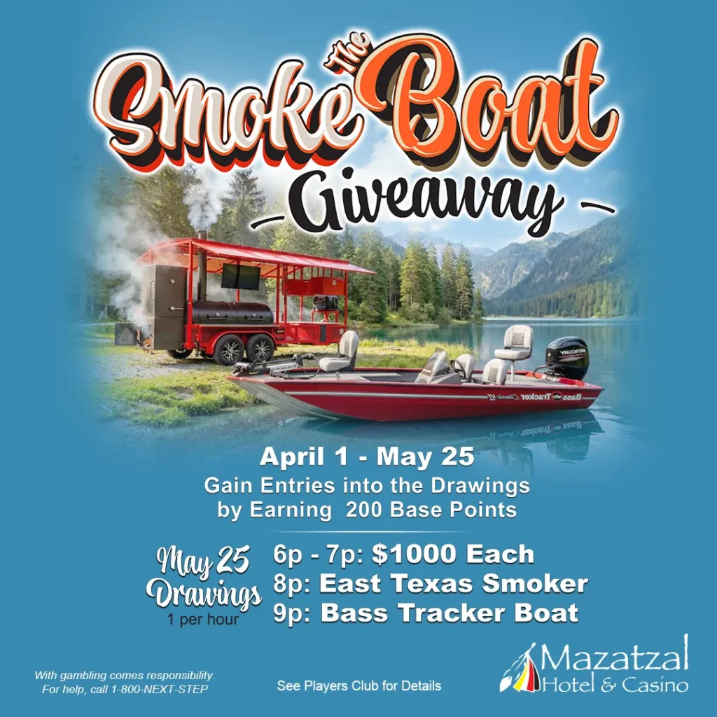 Smoke the Boat Giveaway through May 25